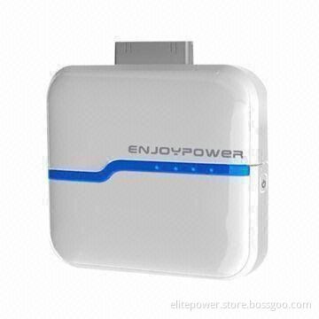 Wireless Charger/Power Bank for iPhone 5, 4, 3G, 3GS, 2G, iPod and iPhone 4S, 1,500mAh Capacity